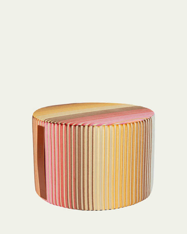 Jacaranda Cylinder Pouf
